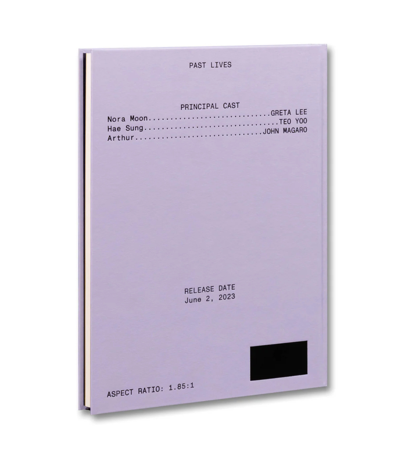 Past Lives Screenplay Book