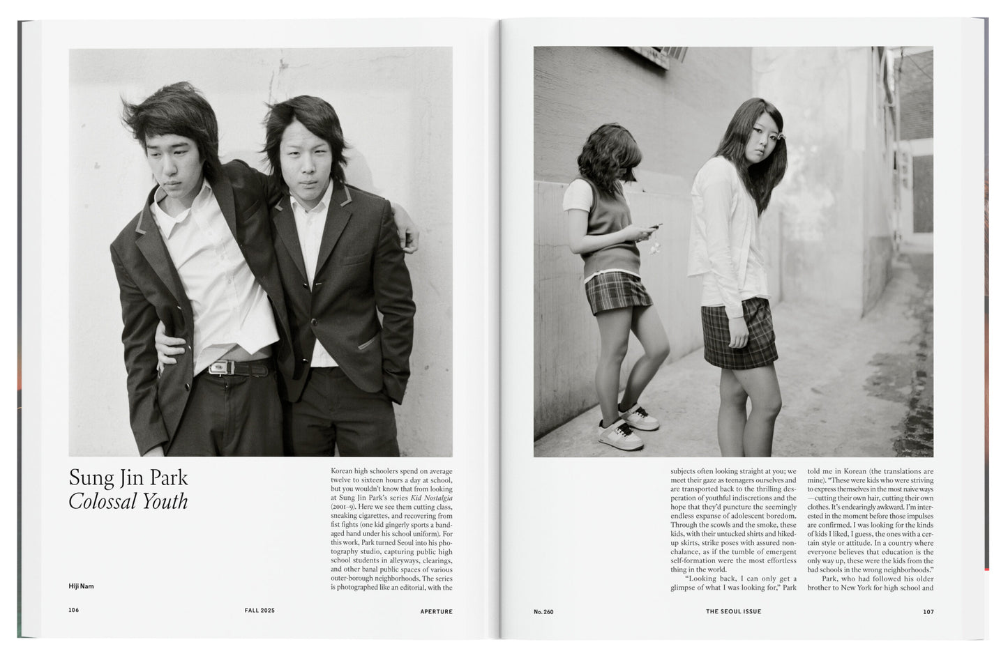Aperture No.260 - Fall 2025, The Seoul Issue