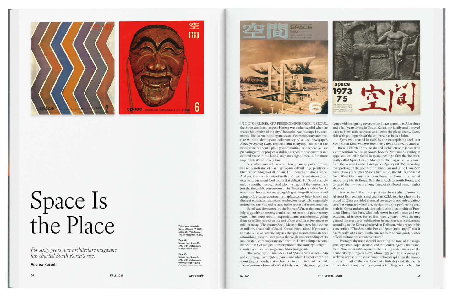 Aperture No.260 - Fall 2025, The Seoul Issue