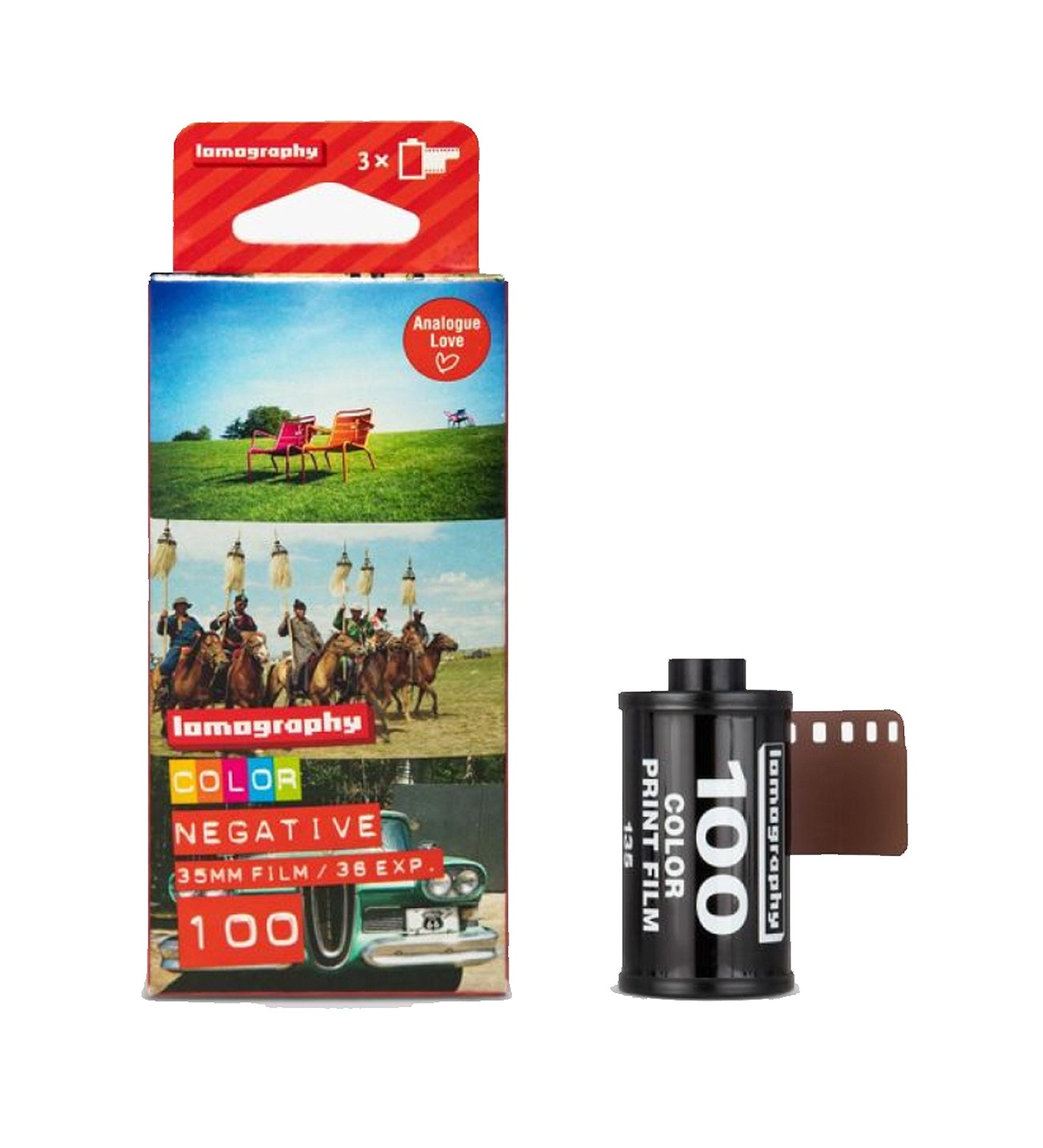 Lomography Color Negative 100 35mm Film 36 Exposures, 3 Pack