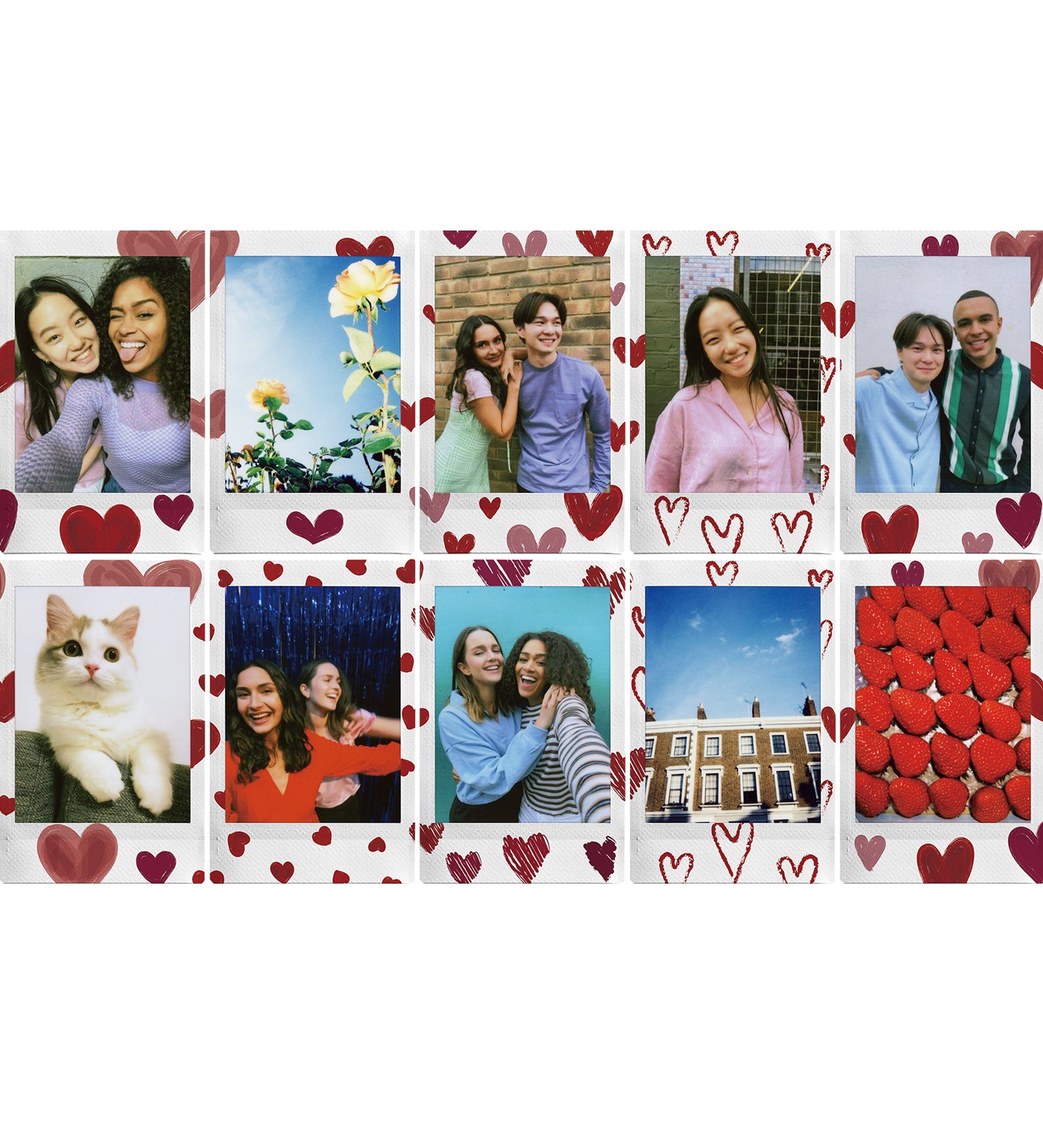 Fujifilm Instax Mini Heart Sketch Instant Film