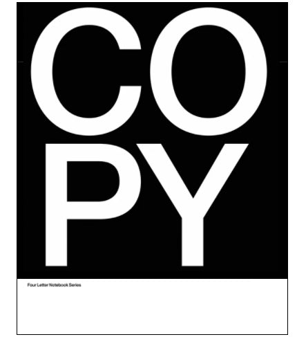 Experimental Jetset: Black & White Notebook (£12.00 incl VAT)