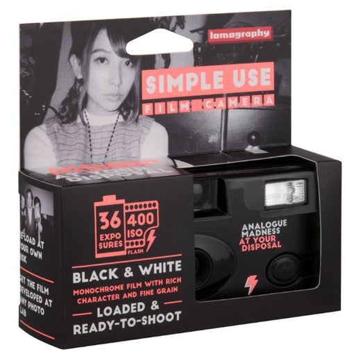 Lomography Simple Use Reusable Film Camera Black & White
