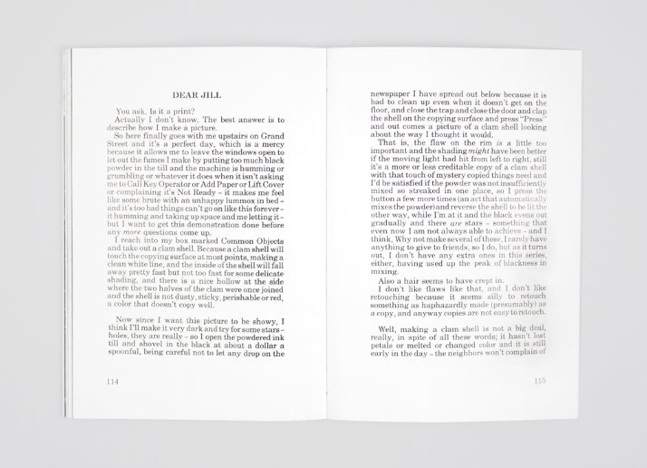 Pati Hill: Letters to Jill - A Catalogue and Some Notes on Copying