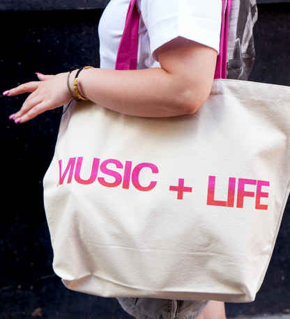 Dennis Morris Music + Life tote bag