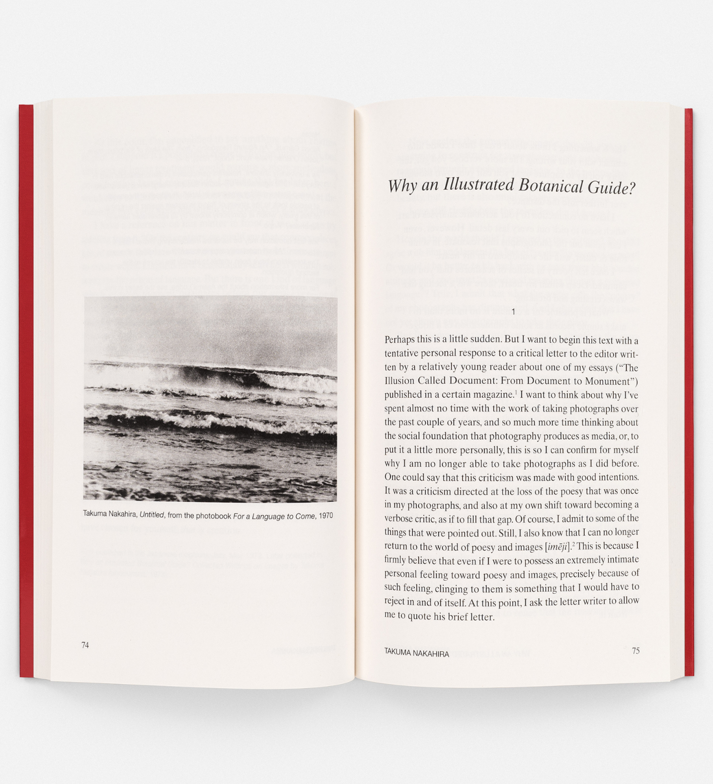 At the Limits of the Gaze - Selected writings by Takuma Nakahira