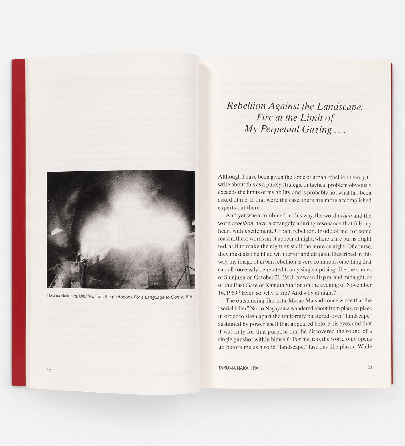 At the Limits of the Gaze - Selected writings by Takuma Nakahira