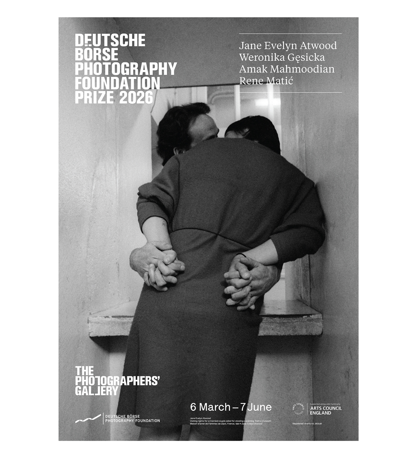 Deutsche Borse Photography Awards 2026 Poster A2: Jane Evelyn Atwood