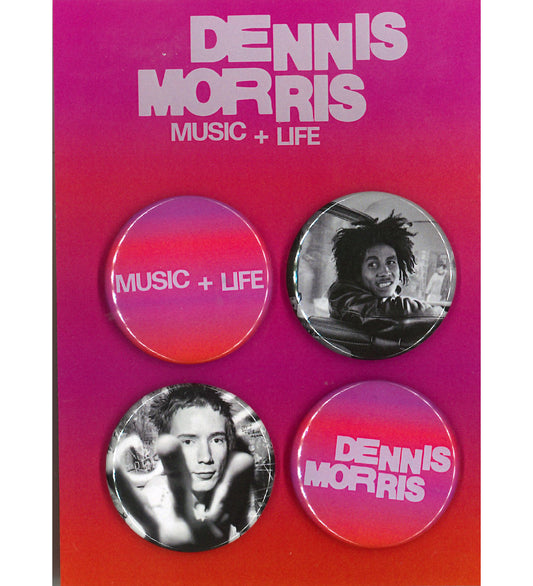 Dennis Morris Music + Life Badge Set