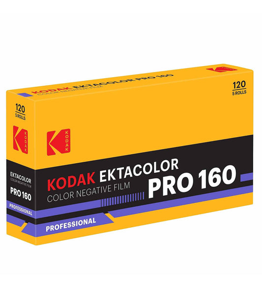 Eastman Kodak Ektacolor Pro 160 120 Colour Film 36, 5 pack