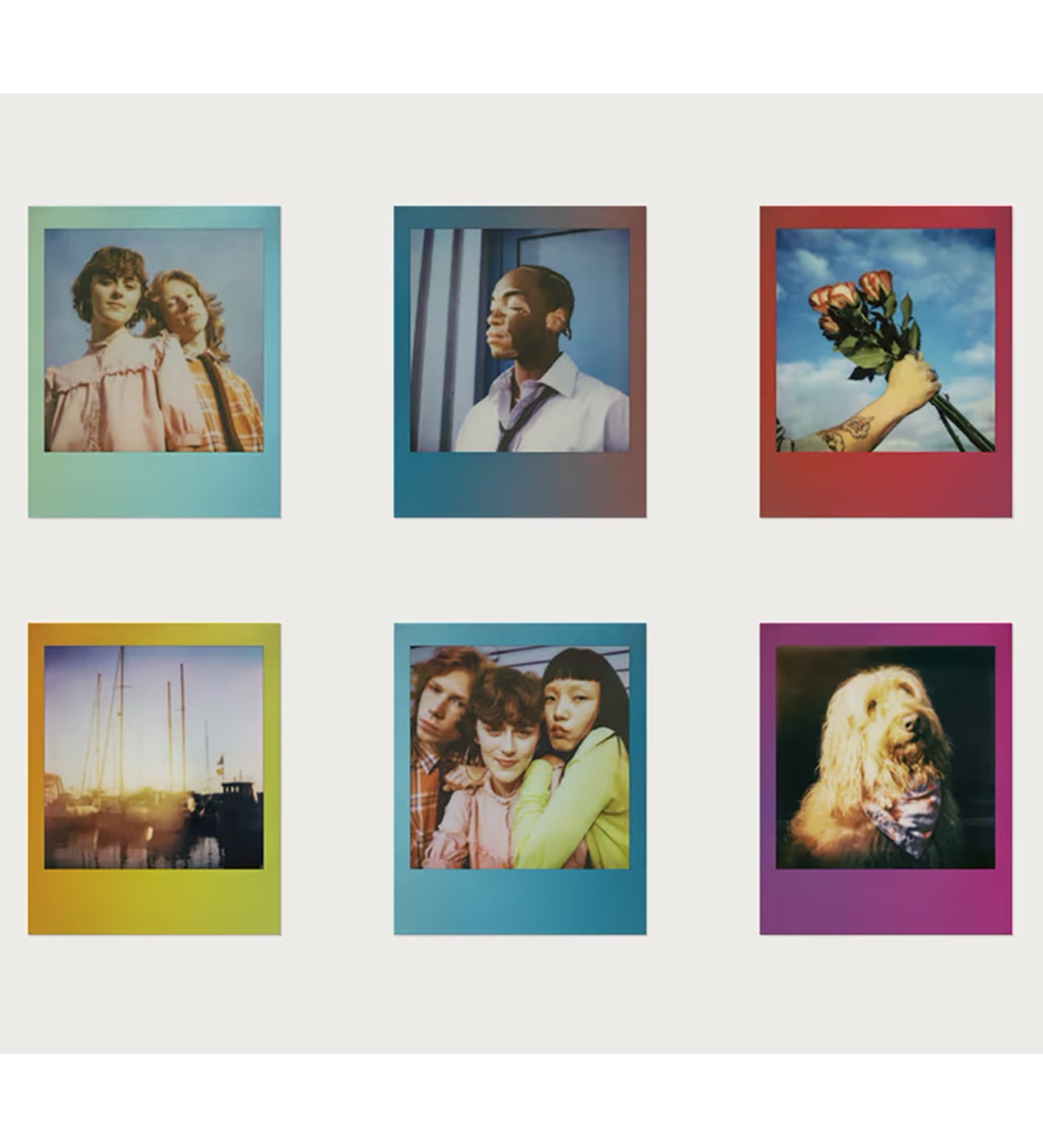 Polaroid Go Color Instant Film Double Pack, Gradient Frame