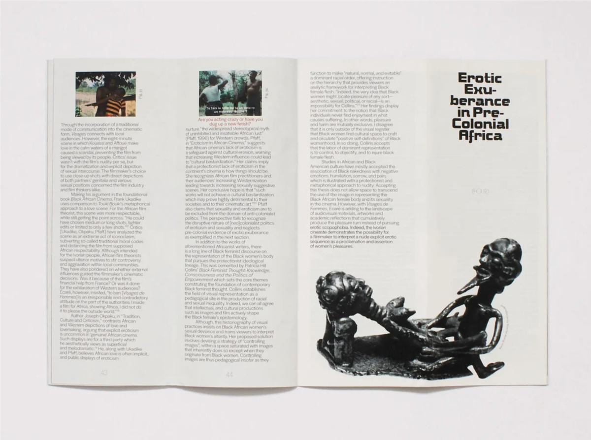 Emblematic Elusions: Eros in African Cinema – Edition III (Visages de Femmes)
