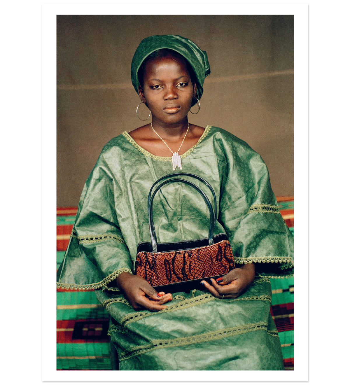 Sanlé Sory: Colour Years Mantelpiece Card (Woman in Green)