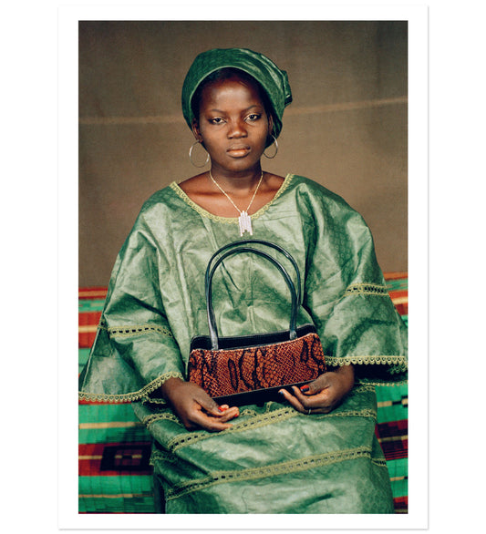 Sanlé Sory: Colour Years Mantelpiece Card (Woman in Green)
