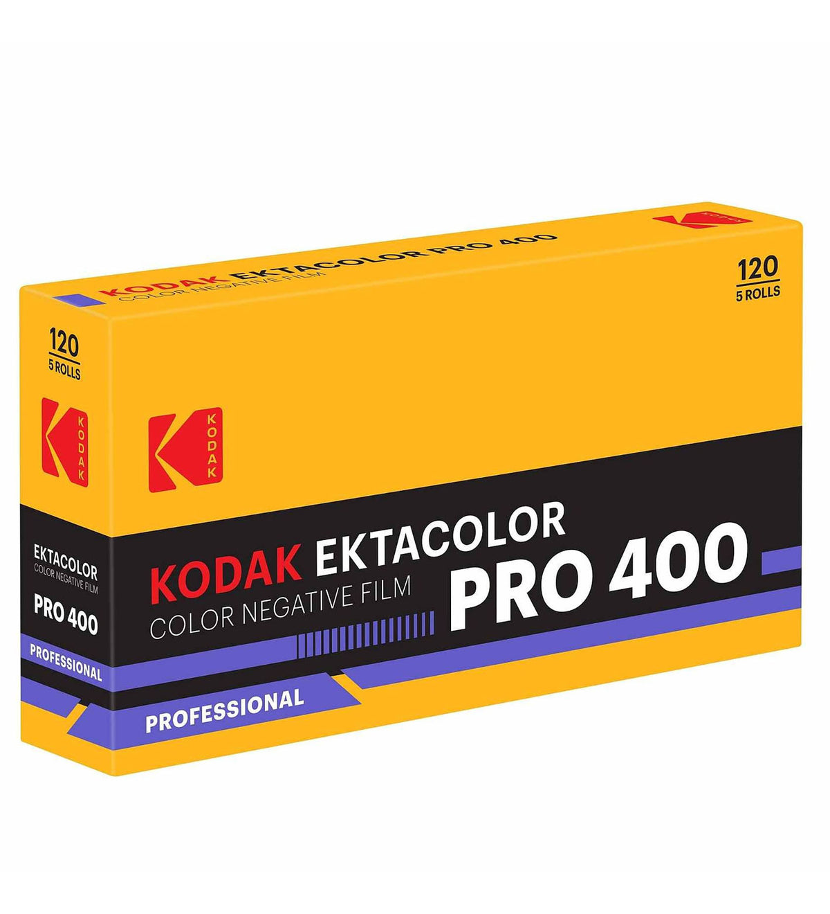 Eastman Kodak Ektacolor Pro 400 120 Colour Film, 5 Pack