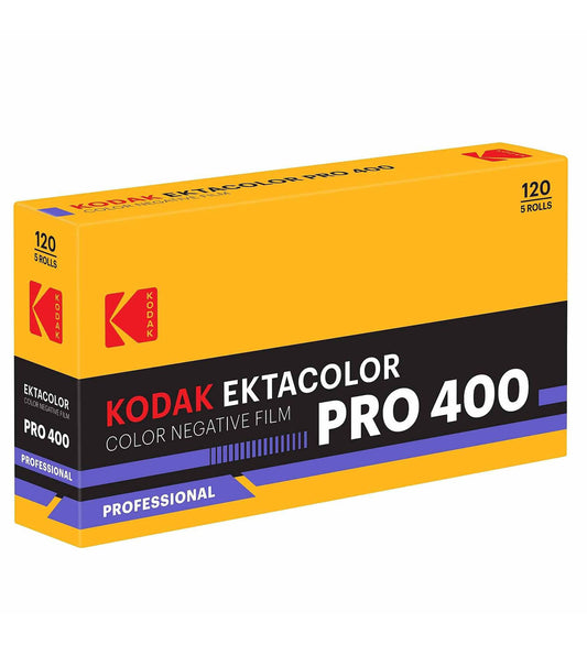 Eastman Kodak Ektacolor Pro 400 120 Colour Film, 5 Pack