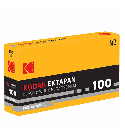 Eastman Kodak Professional Ektapan 100 120 B&W Film, 5 Pack