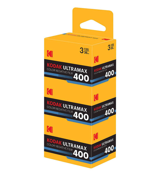 Eastman Kodak UltraMax 400 35mm Film 36 Exposures, 3 Pack