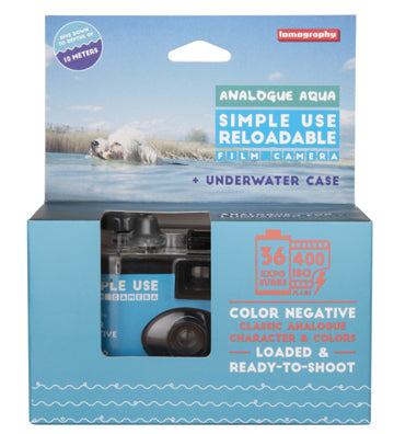 Lomography Simple Use Reusable Film Camera Analogue Aqua 400 (£42.90 incl VAT)