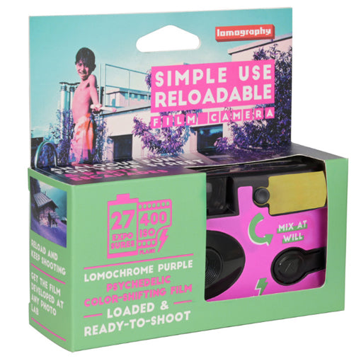 Lomography Simple Use Reusable Film Camera Lomochrome Purple