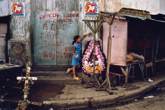 Susan Meiselas: Memorial honoring student martyrs who were killed in the attack on the market. Juigalpa, Nicaragua, 1978