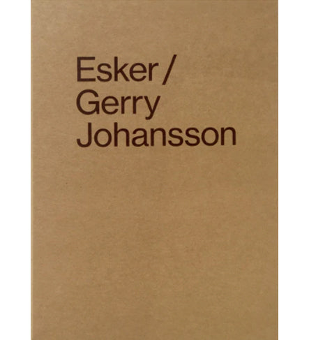 Gerry Johansson: Esker (Signed)